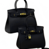 Black Executive Birkin-Style Handbag.
