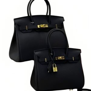 Black Executive Birkin-Style Handbag.
