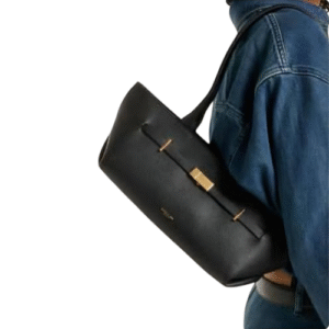 Black Structured Handbag