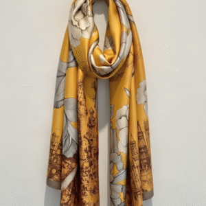 Yellow Floral Scarf