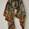 Black Paisley Scarf