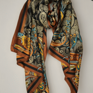 Black Paisley Scarf